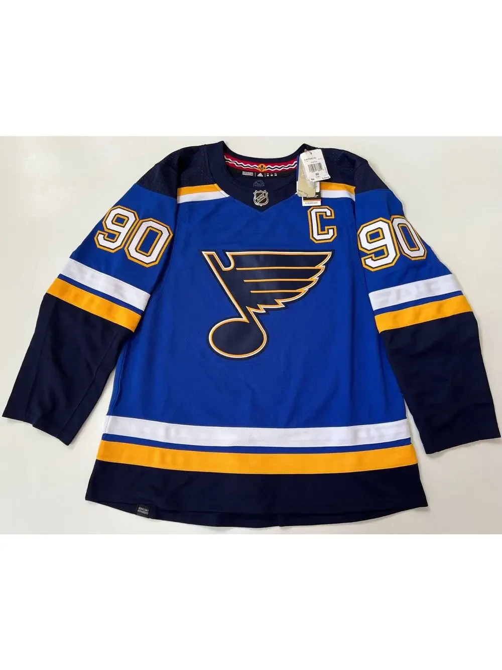 Adidas Hockey Jersey Authentic St. Louis Blues Ryan O'Reilly GT8158 Men Size 50
